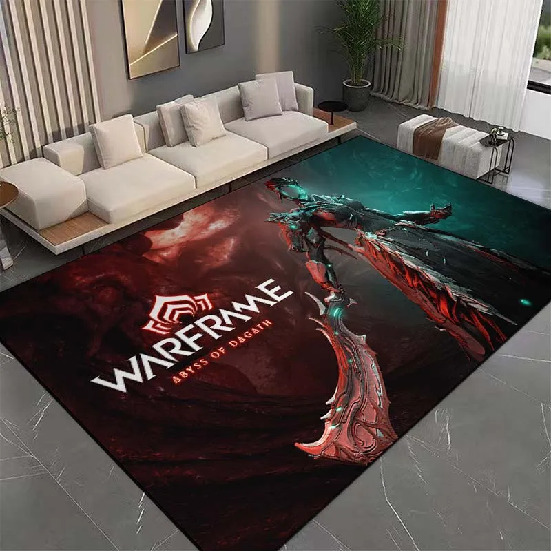 15 Sizes 3D Interstellar W Warframe Pattern Rug Bedroom Living Room Bathroom Mat Creative Door Mat 4 - Warframe Shop